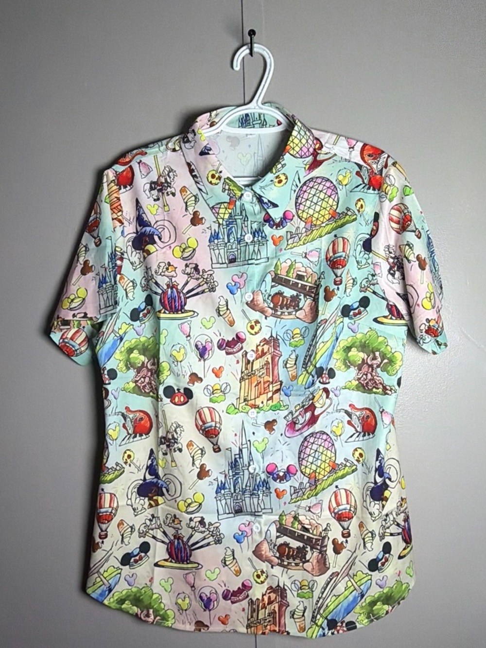 Disney multicolored men’s Button-Up Shirt